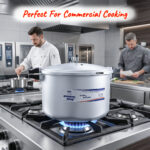 Kitchen King Blaze 50 litre pressure cooker in a commercial catering kitchen setting