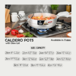 Caldero Pot (Glass Lid) 32cm - Image 2