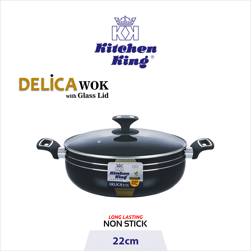 Best quality non stick cookware brand in Pakistan. Delica Wok/Karahi, kitchen king cookware Best quality non stick cookware brand in Pakistan. Delica Wok/Karahi, kitchen king cookware