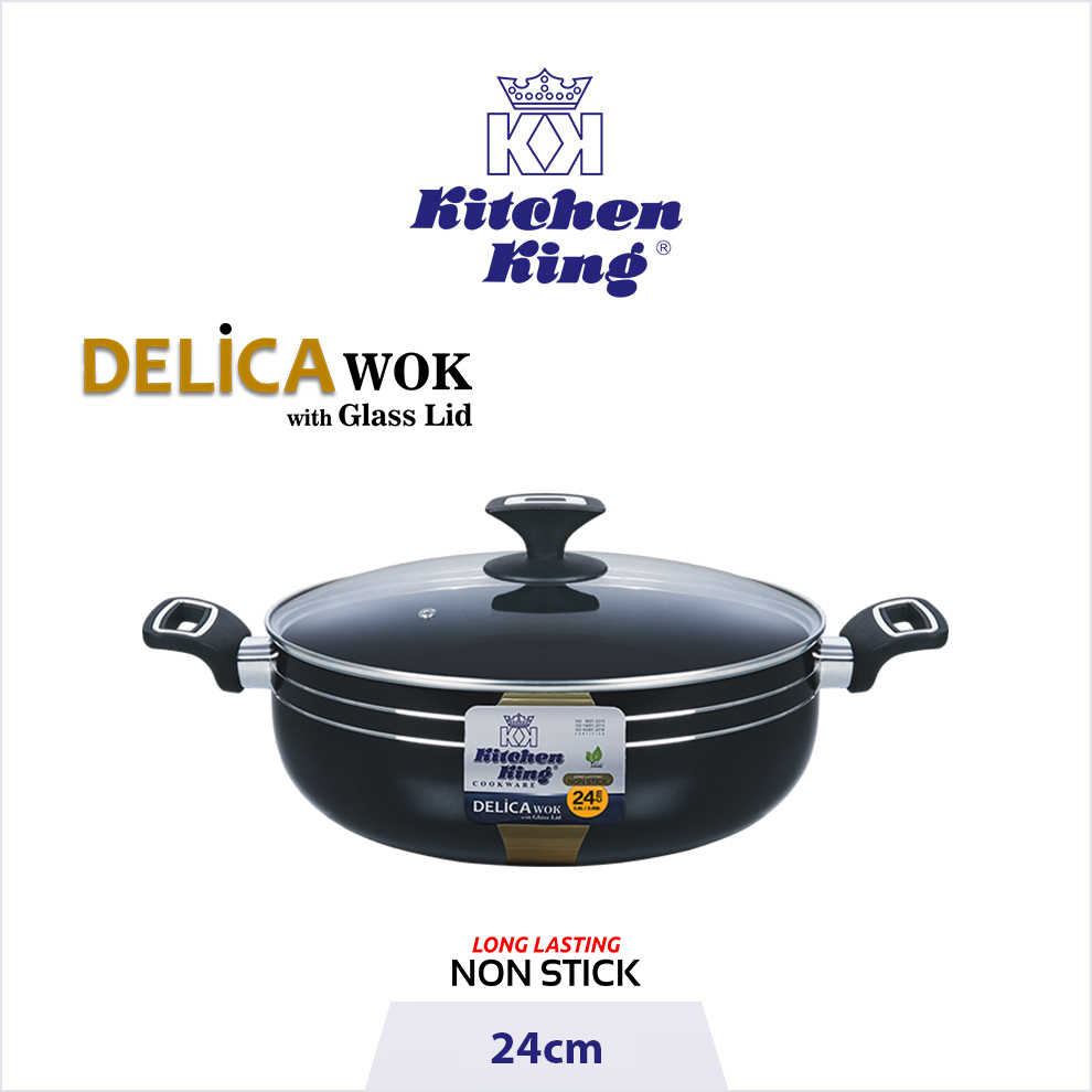 Best quality non stick cookware brand in Pakistan. Delica Wok/Karahi, kitchen king cookware Best quality non stick cookware brand in Pakistan. Delica Wok/Karahi, kitchen king cookware