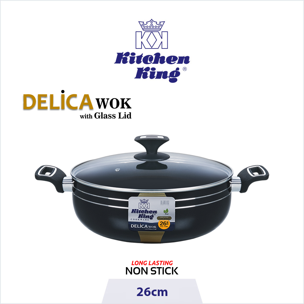 Best quality non stick cookware brand in Pakistan. Delica Wok/Karahi, kitchen king cookware Best quality non stick cookware brand in Pakistan. Delica Wok/Karahi, kitchen king cookware