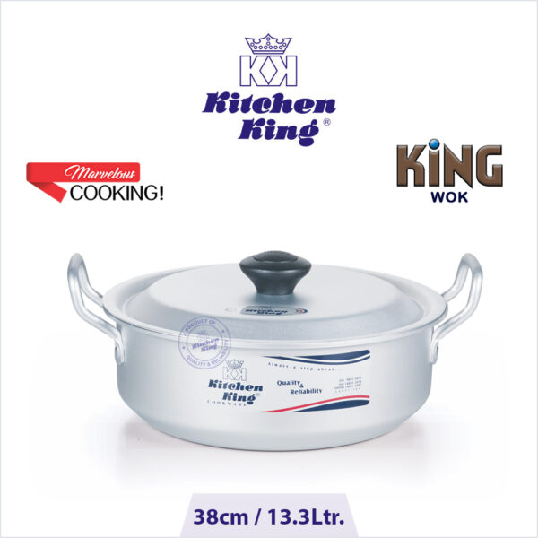 Karahi at best price. Silver karahi, best karahi. best wok. Flat Karahi. best cookware. best cookware set price in Pakistan. Silver Steel Cooking Karahi.