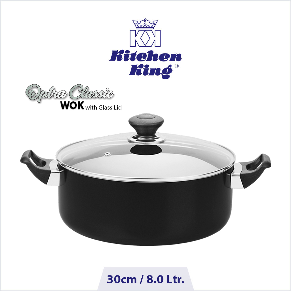 best nonstick cookware Optra Classic Wok (Glass Lid) - 30cm best nonstick cookware Optra Classic Wok (Glass Lid) - 30cm