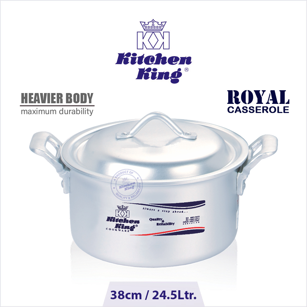 casserole dish. silver degchi. top quality cooking pot. pots and pan Royal-Casserole-38cm.jpg Silver Degchi. Silver cooking pot. cooking pot. Silver cookware. cooking pot price in Pakistan, silver nonstick cookware. quality casserole in Pakistan.