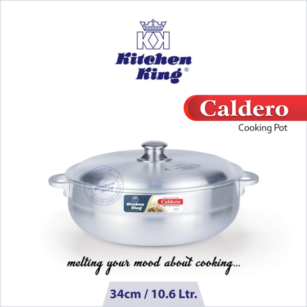 Silver degchi. Silver cookware price in Pakistan. Aluminium cookware.Caldero-Pots-34cmb