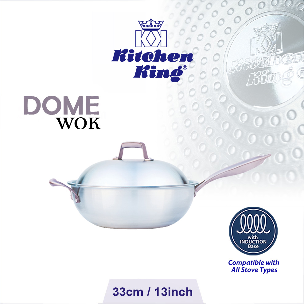 Induction Base Cookware Dome Wok / Kadai 33cm (Limited Edition) - Image 1
