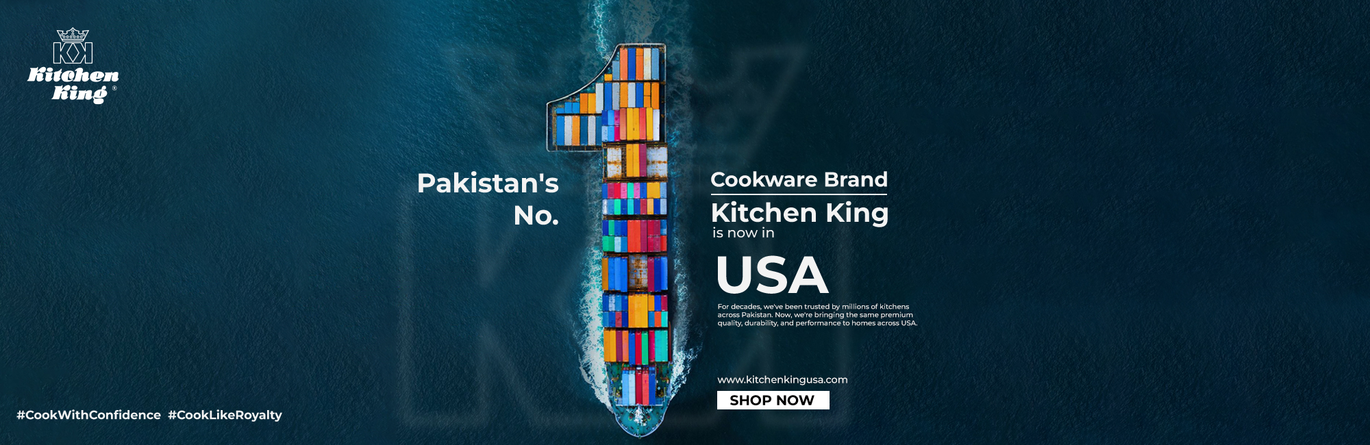 🇵🇰 Pakistan's No. 1 Cookware Brand – Kitchen King is now in the USA! 🇺🇸 For decades, we've been trusted by millions of kitchens across Pakistan. Now, we're bringing the same premium quality, durability, and performance to homes across America. Kitchen King – Now Available in the USA. Cook with confidence. Cook like royalty. #KitchenKing #NowInUSA #MadeForEveryKitchen #PakistanToUSA #Cookware #KitchenEssentials